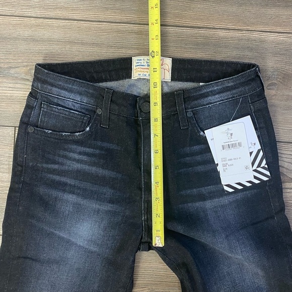 Free People x Sandrine Rose Colorblock Ankle Zipper Jeans - Picture 11 of 13